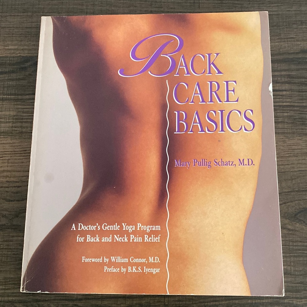 Book 'Back Care Basics  - Gentle Yoga for back and Neck Pain Relief
